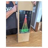 $190 9ft Outdoor Christmas Tree 478 LEDs, Smart Spiral Cone Tree