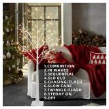 $67 Vanthylit 6FT Birch Tree with 288 LED Fairy Lights Warm White