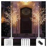 $67 Vanthylit 6FT Birch Tree with 288 LED Fairy Lights Warm White