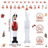 $73 2Pcs 6ft Metal Nutcracker Yard Sign Christmas Outdoor Decor