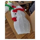 2 piece- 30.3 Lighted Xmas Yard Decor 3pcs Snowman Family Outdoor
