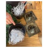 $50 Juegoal 2 Pack Pre-Lit 3 FT Christmas Trees, 8 Lighting Modes