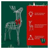 2024 Upgraded Large Outdoor Yard Light Up Reindeer, Set of 3