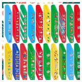 200 Pcs Xmas Slap Bracelets, Santa Claus, Trees, 20 Styles