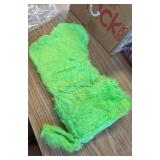 Christmas Stockings 14 Inch Faux Fur Gift Bags (Green)