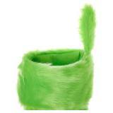 Christmas Stockings 14 Inch Faux Fur Gift Bags (Green)