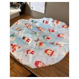 Christmas Snowman Winter Elastic Tablecloth, Fits 40-44" Round