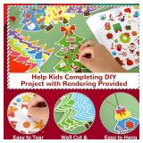 Qyeahkj Christmas Tree Kit for Kids DIY Xmas Ornaments 6 Styles