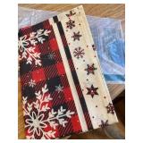 Buffalo Plaid Snowflakes Table Runner, Christmas Decor 13x120 Inch