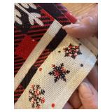 Buffalo Plaid Snowflakes Table Runner, Christmas Decor 13x120 Inch