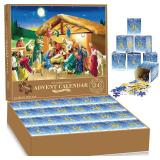 2024 Christmas Jigsaw Puzzle Advent Calendar for Adults & Kids