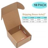Small Christmas holiday Shipping Boxes 4x4x2 1/2