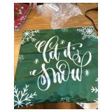 Lanpn Christmas Pillow Covers 18x18 Set of 4 - Green