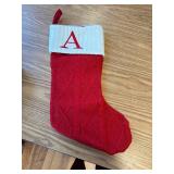 Senneny Christmas Stockings with Initials, 20 Letter K