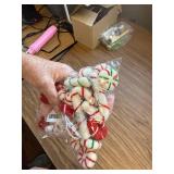Syhood 36 Pcs Christmas Felt Candy Canes Ornaments Set