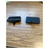 2 Pack Black Christmas Stocking Holders for Mantle, Metal Clips
