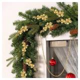 DR.DUDU 24 Pack Gold Berry Picks for Xmas Decor, 7.8" Ornaments