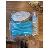 365PCS Gingerbread Xmas Tableware Set for 50 Guests.