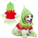 Abbylike Holiday Pet Green Hoodie Shirt & Hat (Classic, L)