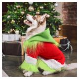 Abbylike Holiday Pet Green Hoodie Shirt & Hat (Classic, L)