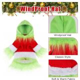 Abbylike Holiday Pet Green Hoodie Shirt & Hat (Classic, L)