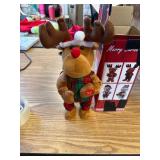 SdeNow Dancing Singing Red Nosed Reindeer Animated Plush Doll