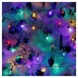 Joliyoou 100 LED 32ft Multicolor Xmas Lights, 8 Modes, Timer