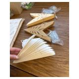 14-Point 18 Inch Paper Star Lantern Brown White Christmas Decor