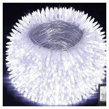 1500 LED Christmas String Lights, 492FT, 8 Modes, Cool White