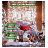 1500 LED Christmas String Lights, 492FT, 8 Modes, Cool White