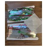 Sumind 6 Pack Foil Fringe Curtains - Red & Green Christmas