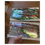 Sumind 6 Pack Foil Fringe Curtains - Red & Green Christmas
