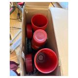 Tioncy 30 Pcs Christmas Plastic Cups with Lids and Straw, 25 Oz