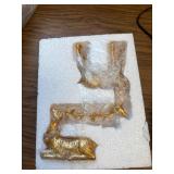 2PCS Christmas Deer Pendant Bedding & Gold Deer Resin Home Decor