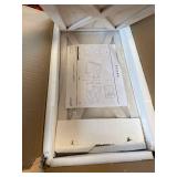 $48 Glitzhome White Wooden Tree Collar Stand Cover, 22" L