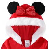 Disney Frozen Elsa Girls Holiday Long Sleeve Hooded Dress