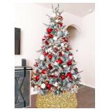 Gold Christmas Tree Collar - 23.6 Inch Sequin Skirt, Glitter Ring
