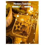 Minetom 200 LED Fairy Lights with Remote, 66Ft Waterproof String
