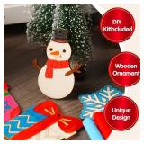 JOYIN 60 Pcs Christmas Wooden Hanging Ornaments Craft Kits