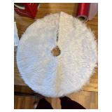 Christmas Tree Plush Skirt Decoration 15" Mini Xmas Tree Skirt