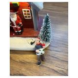 Battery LED Lights Christmas Village House with Figurines