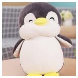 Stuffed Penguin Plush 12 Inch Gray Super Soft Cute Plushies