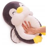 Stuffed Penguin Plush 12 Inch Gray Super Soft Cute Plushies