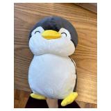 Stuffed Penguin Plush 12 Inch Gray Super Soft Cute Plushies