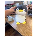 Stuffed Penguin Plush 12 Inch Gray Super Soft Cute Plushies