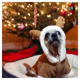 NACOCO Pet Costumes Christmas Elk Santa Fleece for Small Dogs