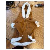 NACOCO Pet Costumes Christmas Elk Santa Fleece for Small Dogs