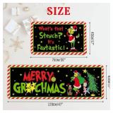 Christmas Kitchen Rugs, Stink Stank Stunk, 17x30 and 17x47 Inch