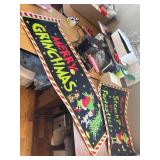 Christmas Kitchen Rugs, Stink Stank Stunk, 17x30 and 17x47 Inch