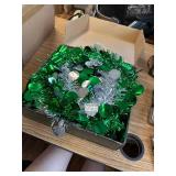 6FT Pop Up Tinsel Tree - Colorful Sequin Xmas Decor - Green/Silver